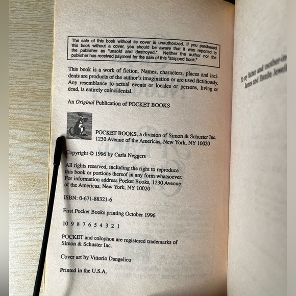 A Rare Chance by Carla Neggers ISBN: 0671883216 - Picture 5 of 10